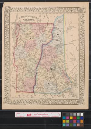 Primary view of object titled 'New Hampshire and Vermont.'.