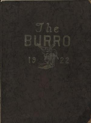 Primary view of object titled 'The Burro, Yearbook of Mineral Wells High School, 1922'.