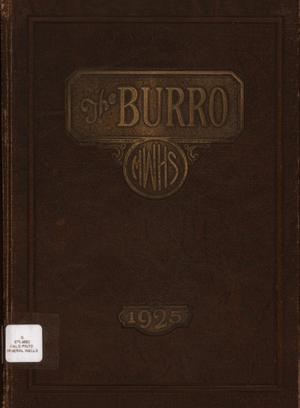 Primary view of object titled 'The Burro, Yearbook of Mineral Wells High School, 1925'.