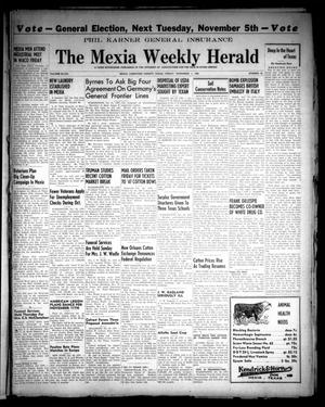 Primary view of object titled 'The Mexia Weekly Herald (Mexia, Tex.), Vol. 48, No. 44, Ed. 1 Friday, November 1, 1946'.