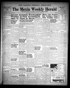Primary view of object titled 'The Mexia Weekly Herald (Mexia, Tex.), Vol. 49, No. 43, Ed. 1 Thursday, October 30, 1947'.