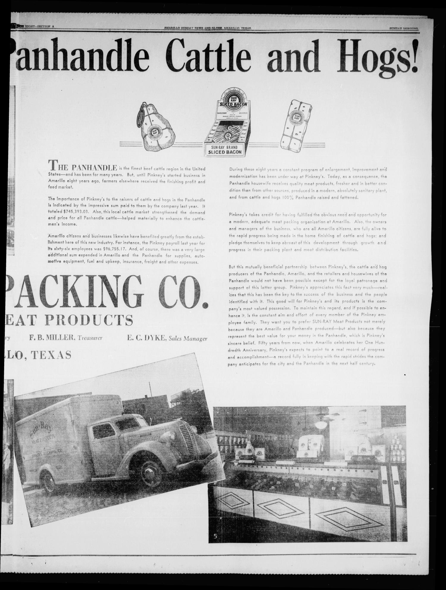Amarillo Sunday News-Globe (Amarillo, Tex.), Vol. 13, No. 33, Ed. 1 Sunday, August 14, 1938
                                                
                                                    [Sequence #]: 33 of 264
                                                