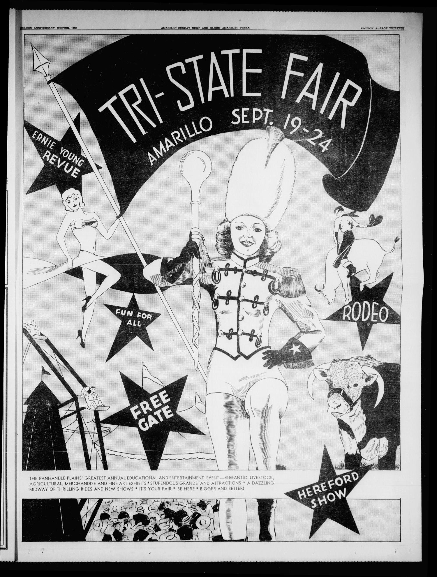 Amarillo Sunday News-Globe (Amarillo, Tex.), Vol. 13, No. 33, Ed. 1 Sunday, August 14, 1938
                                                
                                                    [Sequence #]: 37 of 264
                                                