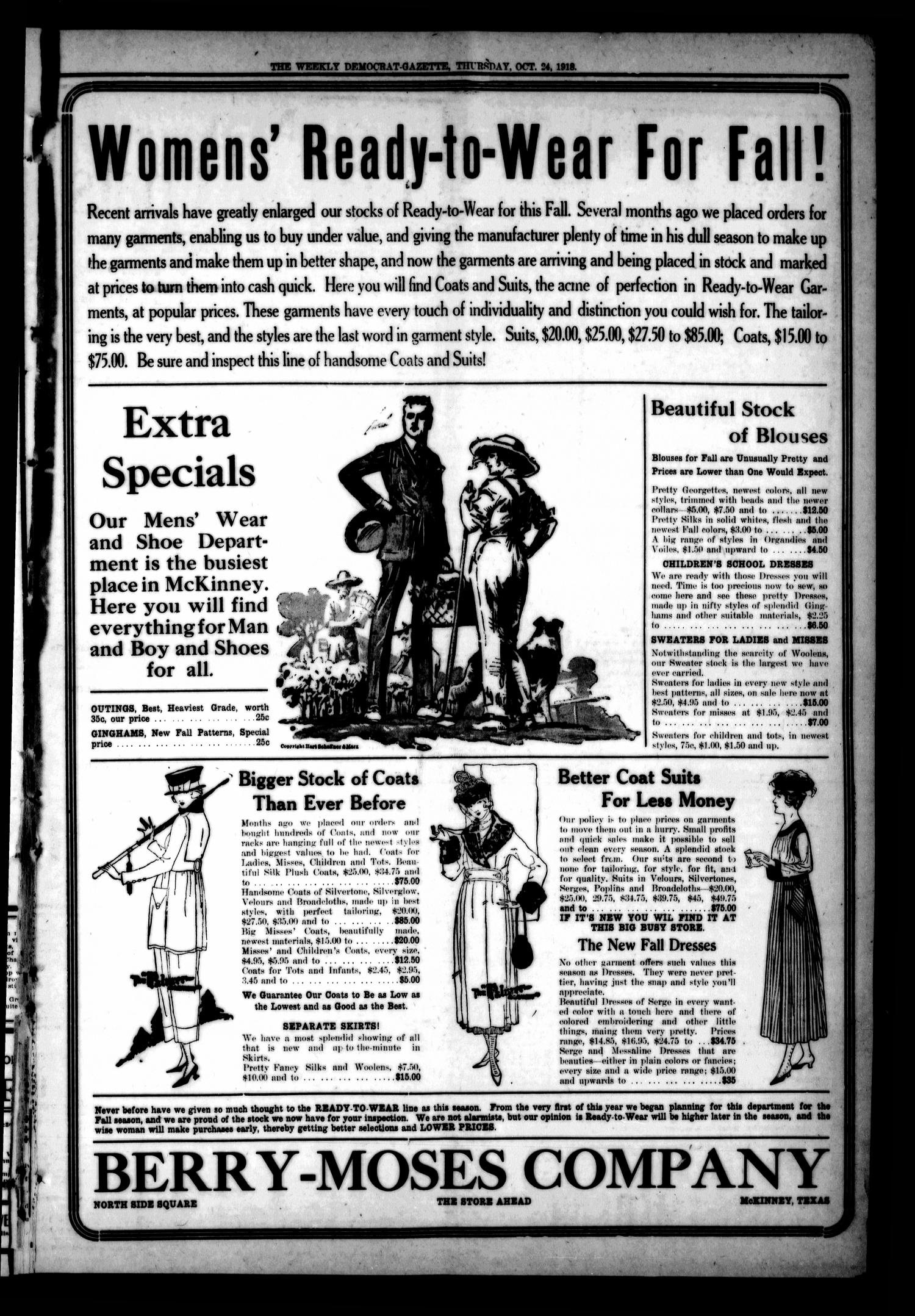 The Weekly Democrat-Gazette (McKinney, Tex.), Vol. 35, Ed. 1 Thursday, October 24, 1918
                                                
                                                    [Sequence #]: 7 of 12
                                                