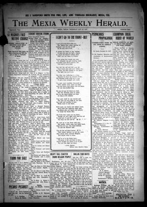 Primary view of object titled 'The Mexia Weekly Herald (Mexia, Tex.), Vol. 18, Ed. 1 Thursday, October 25, 1917'.