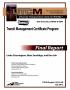 Report: Transit Management Certificate Program