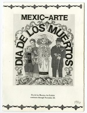Primary view of object titled '[Pamphlet: Mexic-Arte Día de los Muertos]'.