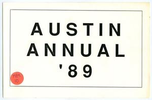 Primary view of object titled '[Postcard: Austin Annual, 1989]'.
