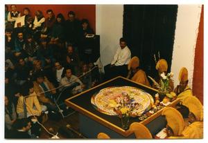 Primary view of object titled '[Tibetan Buddhist Monks Performing Ceremony]'.