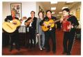 Thumbnail image of item number 1 in: '[Laura Bush and Mariachi Band Santa Barraza and Sam Coronado Exhibit]'.
