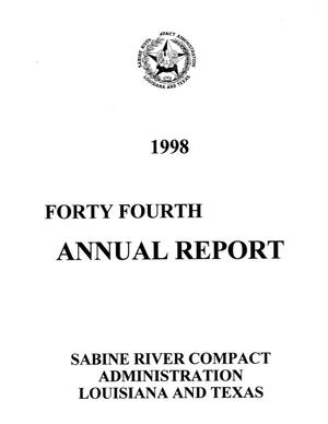 Primary view of object titled 'Sabine River Compact Administration Annual Report: 1998'.