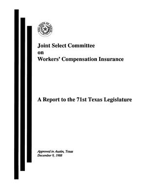Primary view of object titled 'Joint Select Committee on Workers' Compensation Insurance [Final Report]'.