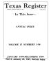 Thumbnail image of item number 1 in: 'Texas Register: Annual Index January 1990 - December 1990, Volume 15 Numbers 1-96, [Part I] - pages 245-281, January 25, 1991'.