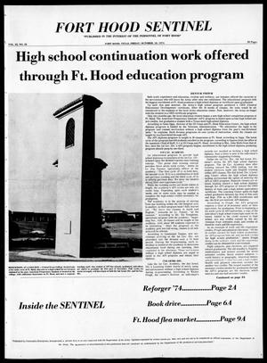 Primary view of object titled 'The Fort Hood Sentinel (Temple, Tex.), Vol. 33, No. 32, Ed. 1 Friday, October 18, 1974'.