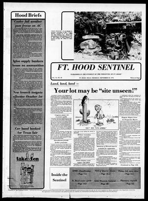 Primary view of The Fort Hood Sentinel (Temple, Tex.), Vol. 35, No. 30, Ed. 1 Thursday, September 30, 1976