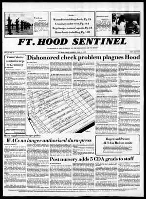 Primary view of object titled 'The Fort Hood Sentinel (Temple, Tex.), Vol. 37, No. 15, Ed. 1 Thursday, June 15, 1978'.