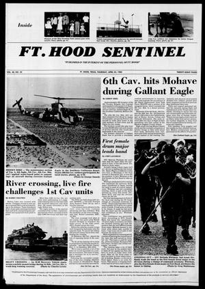 Primary view of object titled 'The Fort Hood Sentinel (Temple, Tex.), Vol. 40, No. 50, Ed. 1 Thursday, April 22, 1982'.