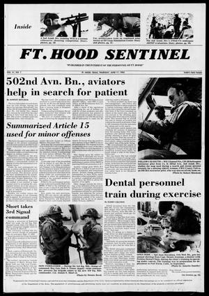 Primary view of object titled 'The Fort Hood Sentinel (Temple, Tex.), Vol. 41, No. 7, Ed. 1 Thursday, June 17, 1982'.
