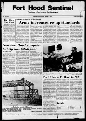 Primary view of object titled 'The Fort Hood Sentinel (Temple, Tex.), Vol. 41, No. 35, Ed. 1 Thursday, January 6, 1983'.