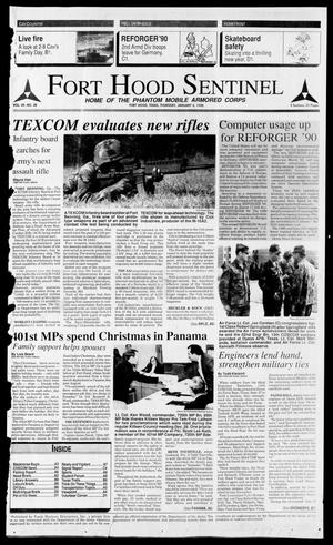 Primary view of object titled 'The Fort Hood Sentinel (Temple, Tex.), Vol. 49, No. 30, Ed. 1 Thursday, January 4, 1990'.