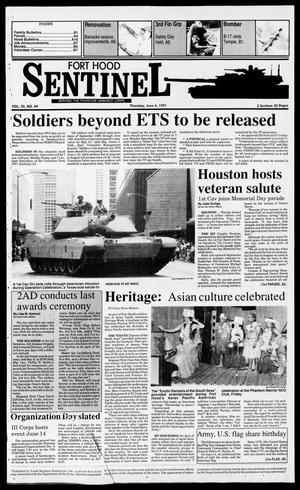 Primary view of object titled 'The Fort Hood Sentinel (Temple, Tex.), Vol. 50, No. 44, Ed. 1 Thursday, June 6, 1991'.