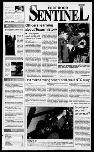 Primary view of object titled 'The Fort Hood Sentinel (Temple, Tex.), Vol. 54, No. 69, Ed. 1 Thursday, January 18, 1996'.