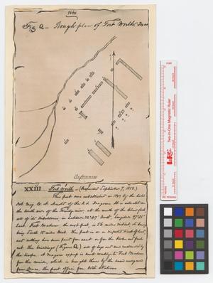 Primary view of object titled 'Rough plan of Fort Worth, Texas.'.