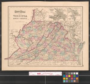 Primary view of object titled '[Maps of Virginia & West Virginia, and North Carolina]'.
