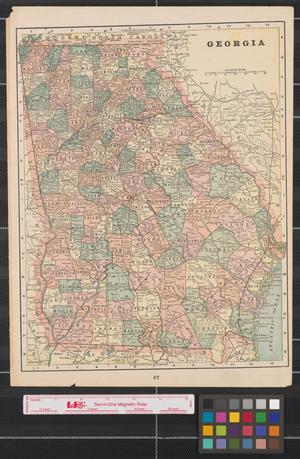 Primary view of object titled '[Maps of Georgia and the western Carolinas]'.