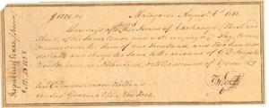 Primary view of object titled '[Bank Draft for T. C. Zimmerman]'.