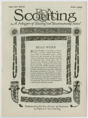 Primary view of object titled 'Scouting, Volume 15, Number 11, November 1927'.
