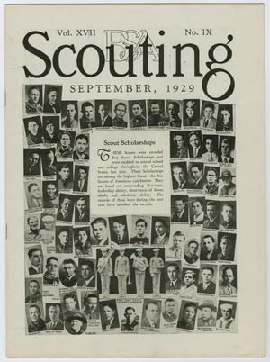 Primary view of object titled 'Scouting, Volume 17, Number 9, September 1929'.