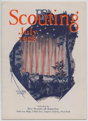 Primary view of object titled 'Scouting, Volume 16, Number 7, July 1928'.