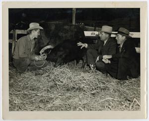 Primary view of object titled '[Wendell Tarver at Houston Fat Stock Show]'.