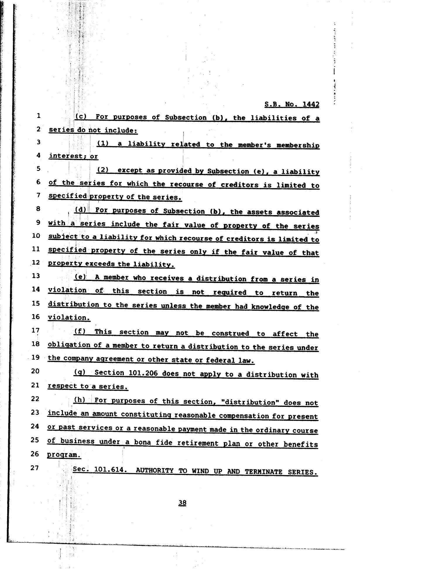 81st Texas Legislature, Regular Session, Senate Bill 1442, Chapter 84
                                                
                                                    [Sequence #]: 38 of 64
                                                