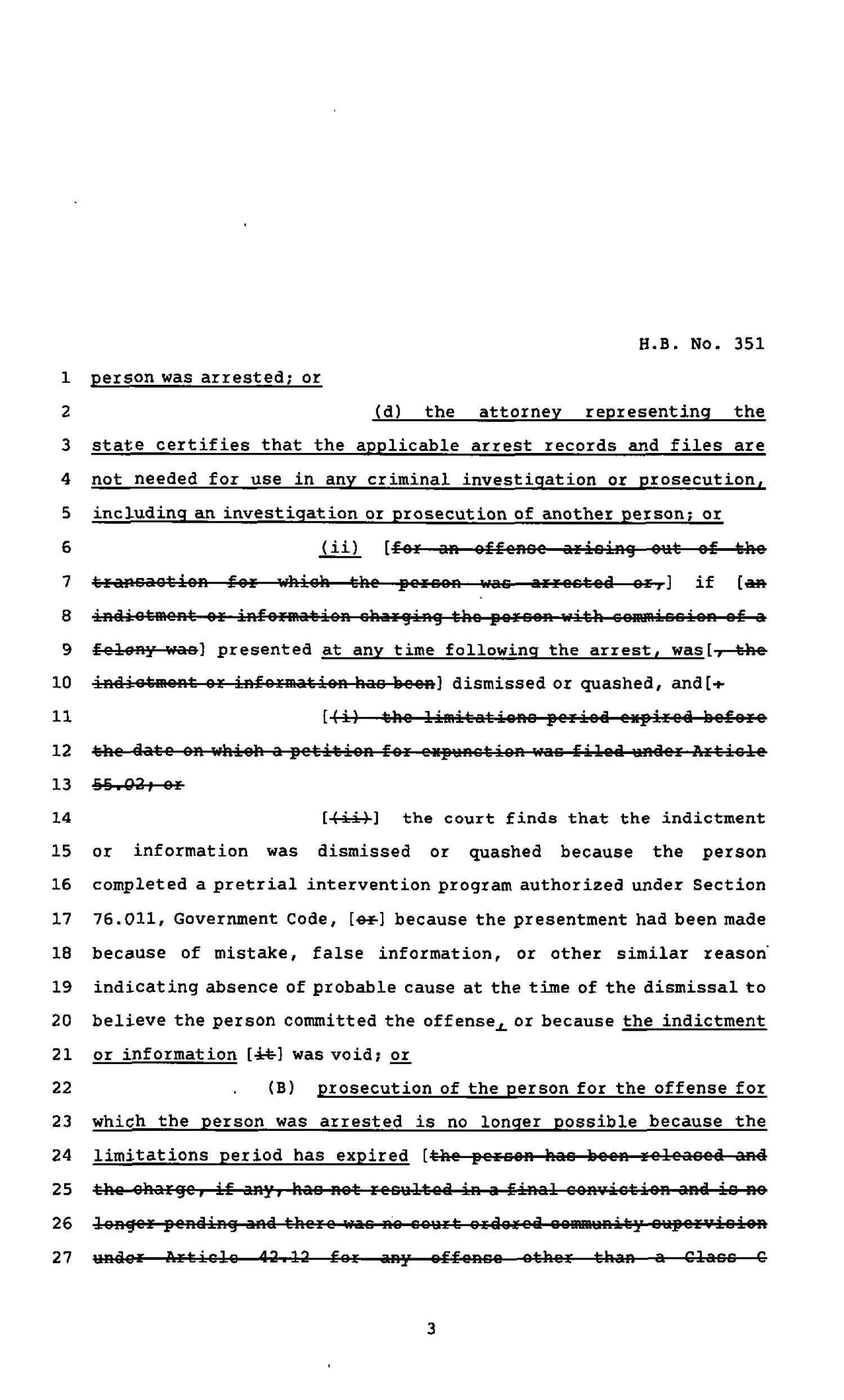 82nd Texas Legislature, Regular Session, House Bill 351, Chapter 690
                                                
                                                    [Sequence #]: 3 of 11
                                                