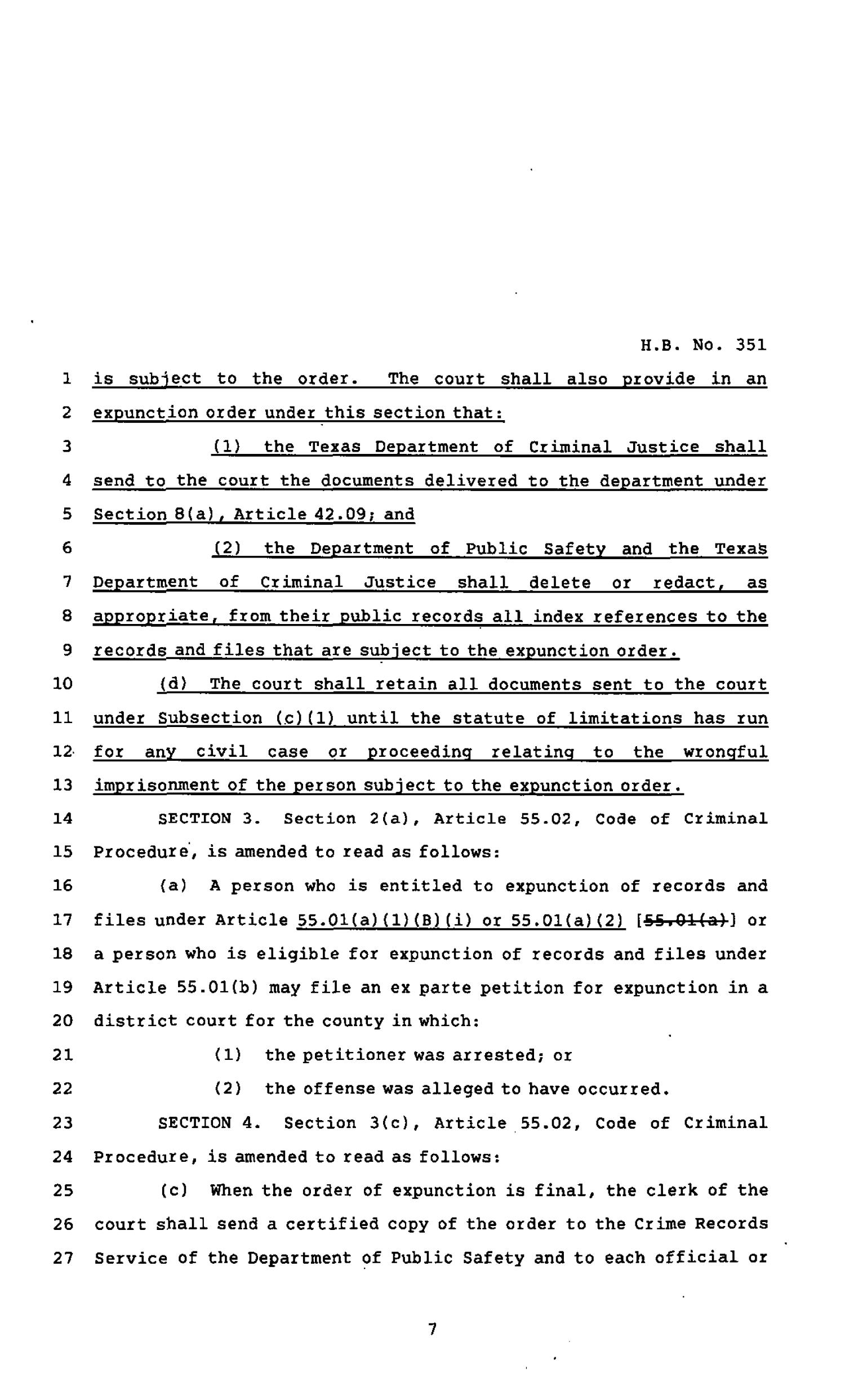 82nd Texas Legislature, Regular Session, House Bill 351, Chapter 690
                                                
                                                    [Sequence #]: 7 of 11
                                                