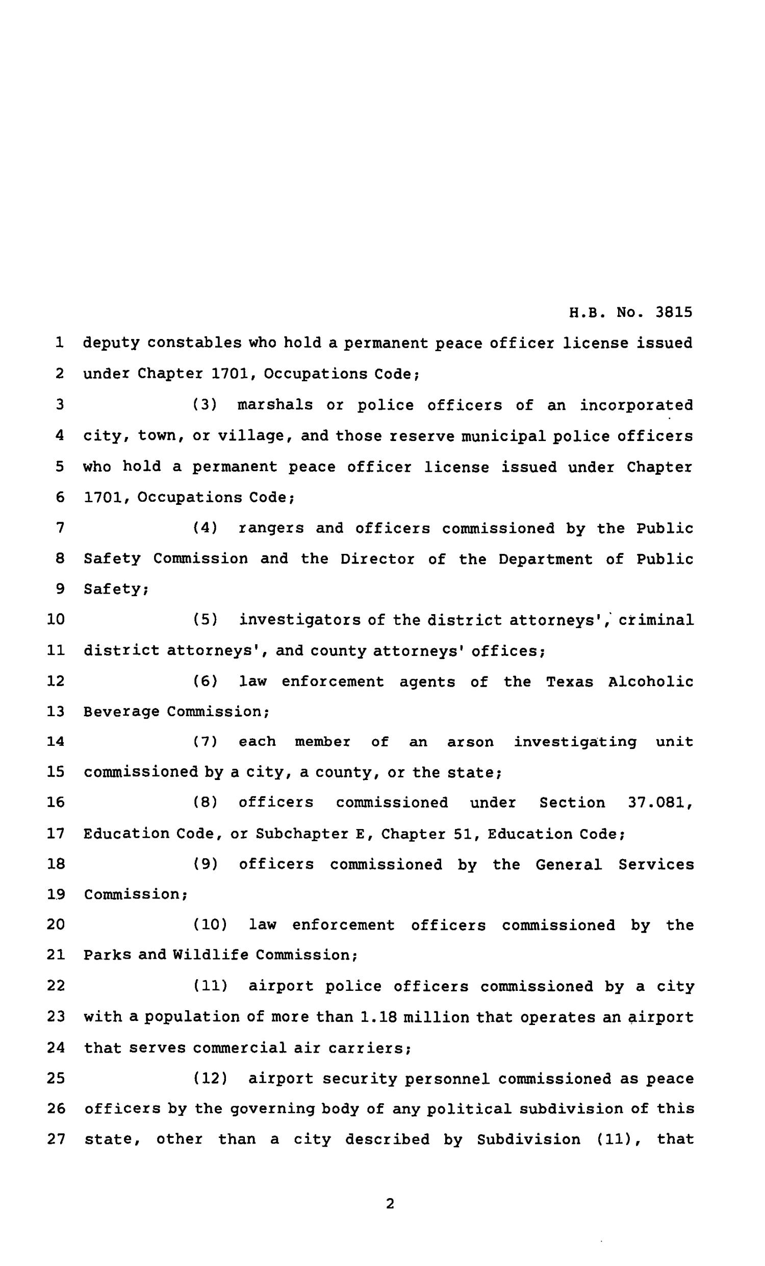 82nd Texas Legislature, Regular Session, House Bill 3815, Chapter 584
                                                
                                                    [Sequence #]: 2 of 6
                                                