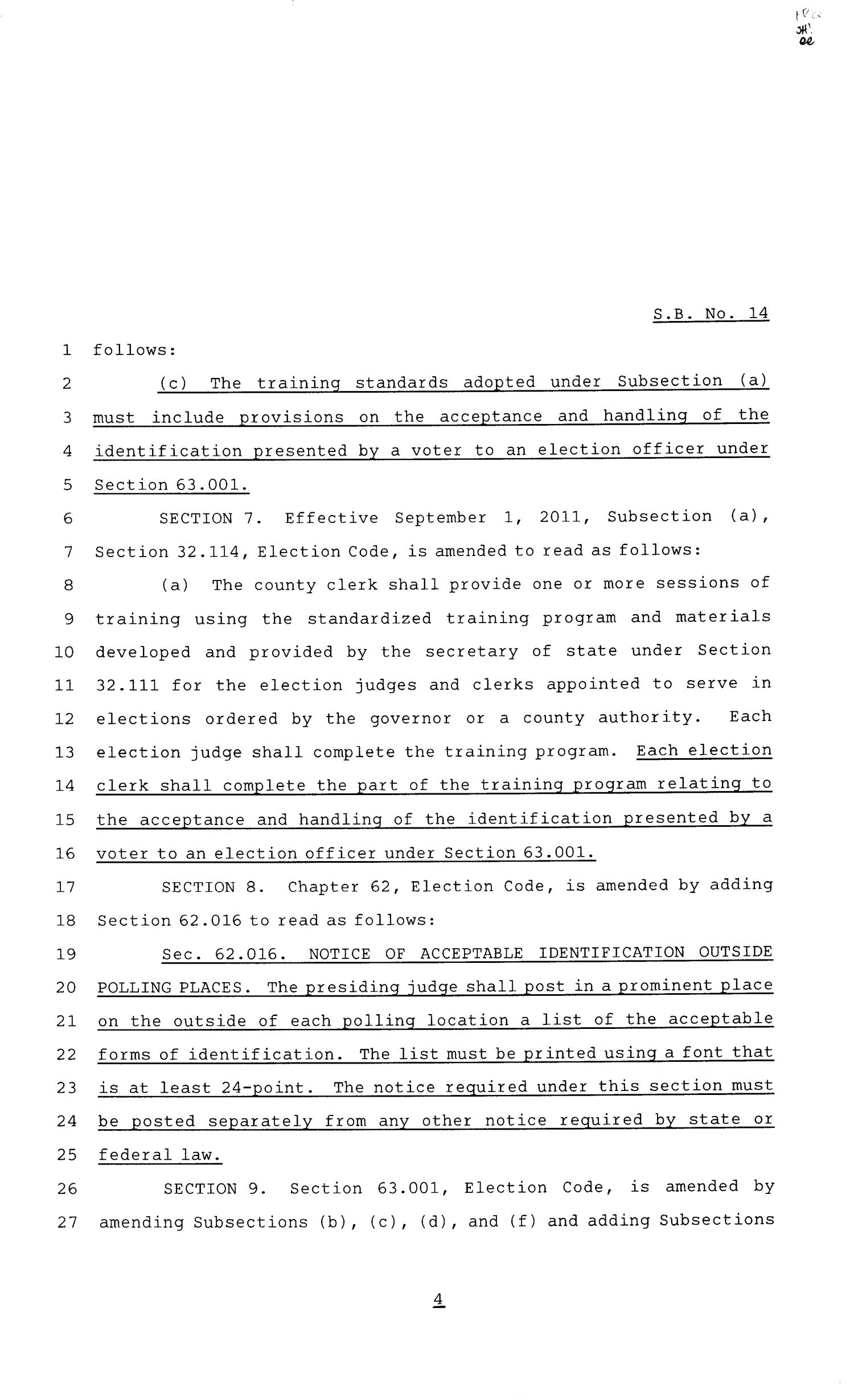 82nd Texas Legislature, Regular Session, Senate Bill 14, Chapter 123
                                                
                                                    [Sequence #]: 4 of 17
                                                