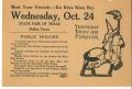 Primary view of [Flyer for Ku Klux Klan Day]