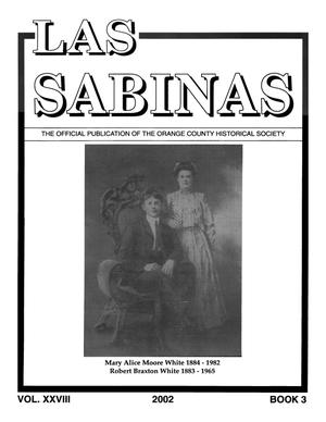 Primary view of Las Sabinas, Volume 28, Number 3, 2002
