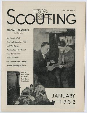 Primary view of object titled 'Scouting, Volume 20, Number 1, January 1932'.