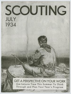 Primary view of object titled 'Scouting, Volume 22, Number 7, July 1934'.