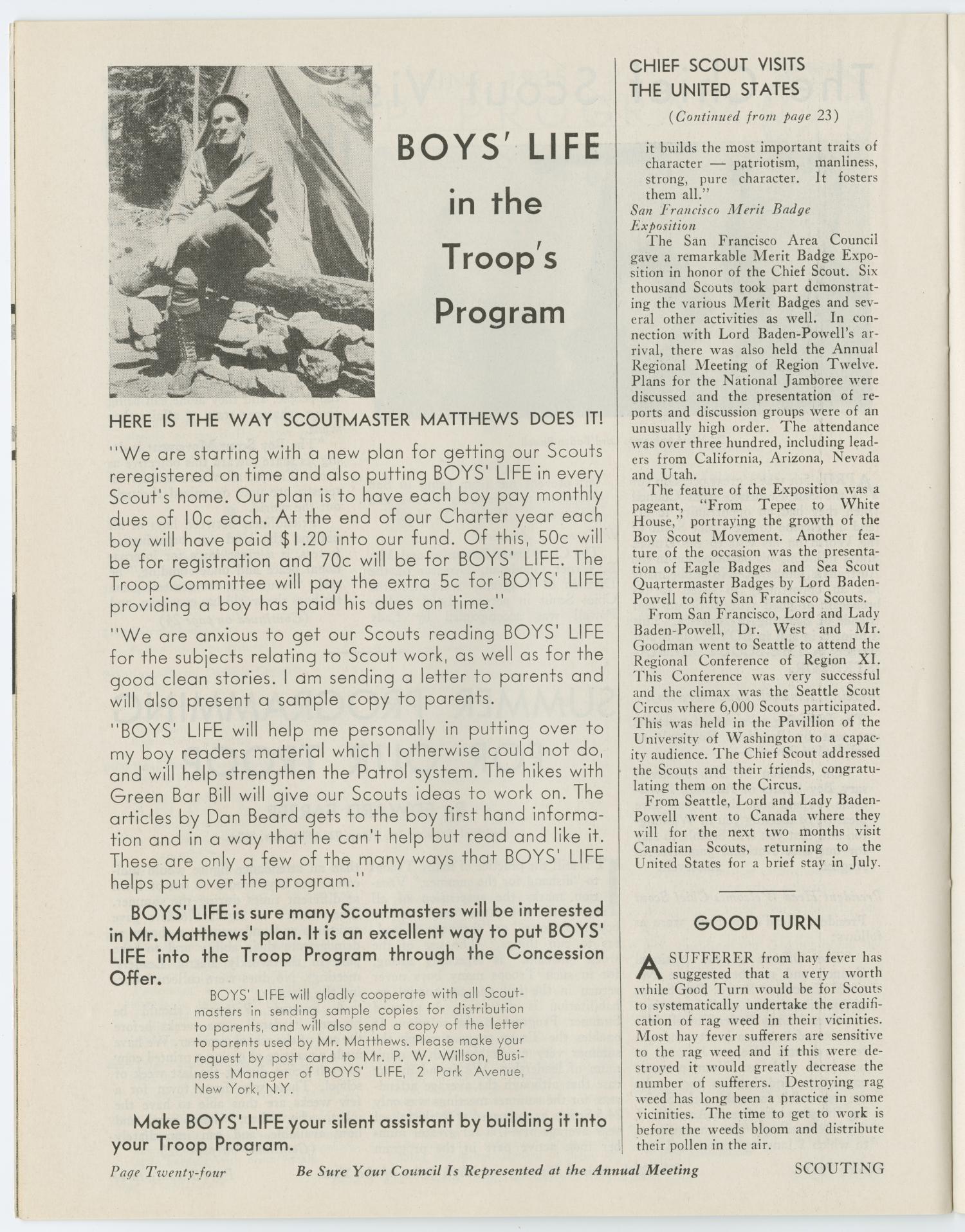Scouting, Volume 23, Number 5, May 1935
                                                
                                                    24
                                                