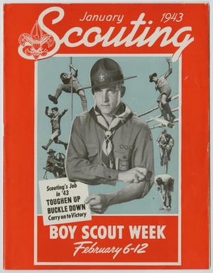 Primary view of object titled 'Scouting, Volume 31, Number 1, January 1943'.