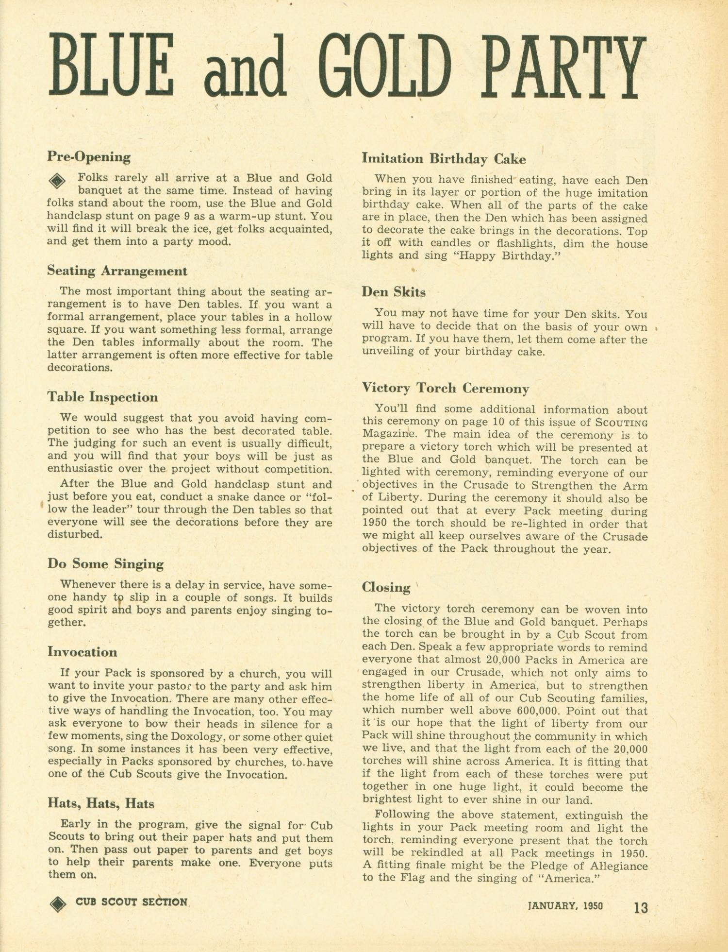 Scouting, Volume 38, Number 1, January 1950
                                                
                                                    13
                                                