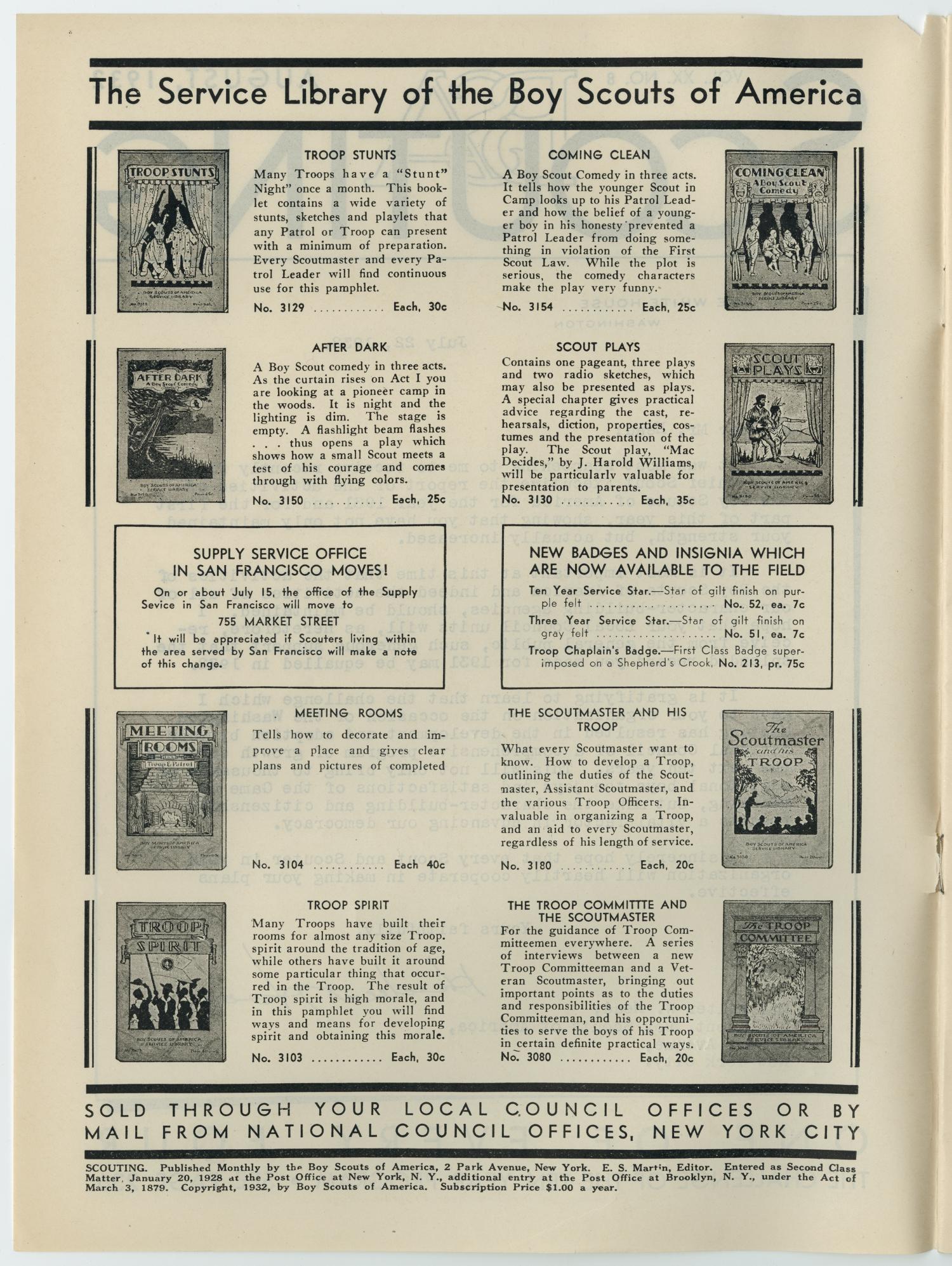 Scouting, Volume 20, Number 8, August 1932
                                                
                                                    222
                                                