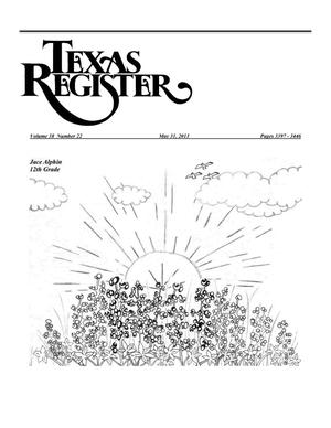 Primary view of object titled 'Texas Register, Volume 38, Number 22, Pages 3397-3446, May 31, 2013'.