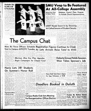 Primary view of object titled 'The Campus Chat (Denton, Tex.), Vol. 35, No. 3, Ed. 1 Friday, September 28, 1951'.
