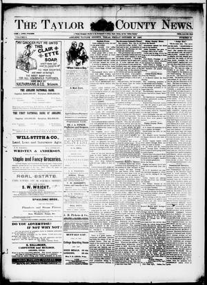 Primary view of object titled 'The Taylor County News. (Abilene, Tex.), Vol. 9, No. 35, Ed. 1 Friday, October 20, 1893'.